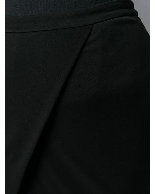 Roberto Cavalli Black Wrap-Effect Panelled Trousers