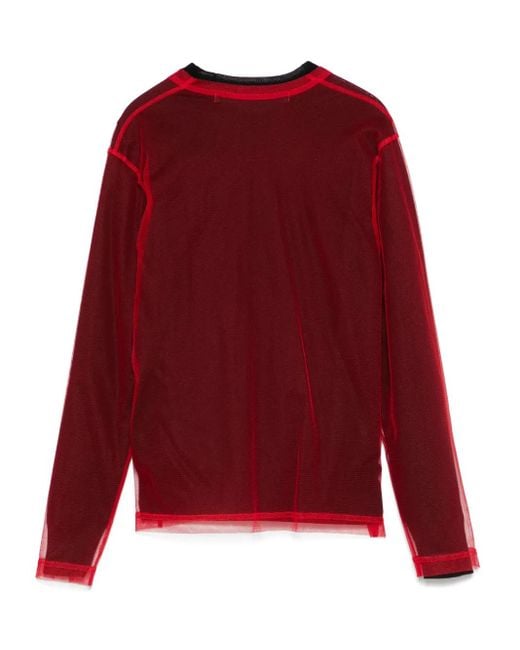 Comme des Garçons Red Mesh Top