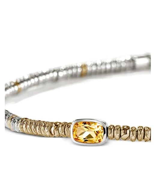John Hardy White Heishi Citrine Bracelet