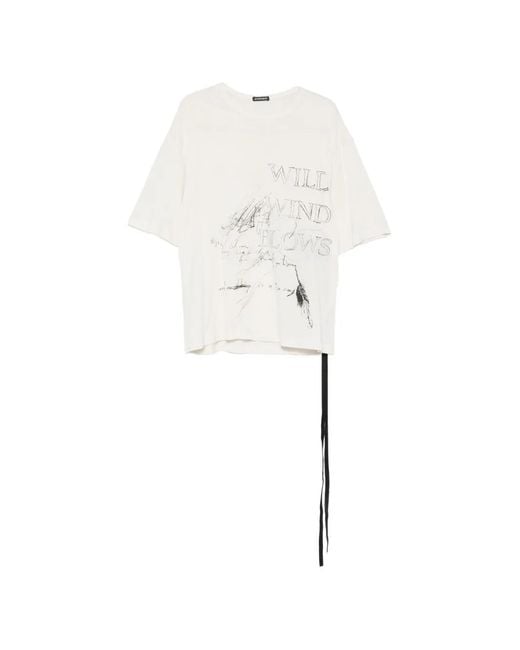Ann Demeulemeester White Aga T-Shirt
