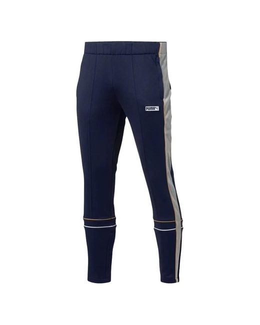 PUMA Blue Logo-Detail Track Pant for men