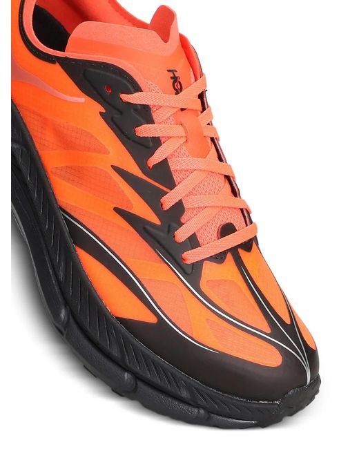 Hoka One One Red Mafate Speed 4 Lite Panelled Sneakers for men