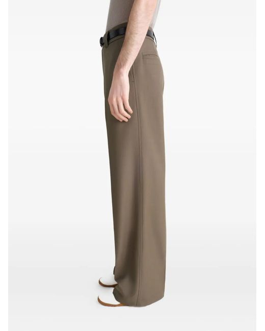 Lemaire Green Straight Tailored Pants for men