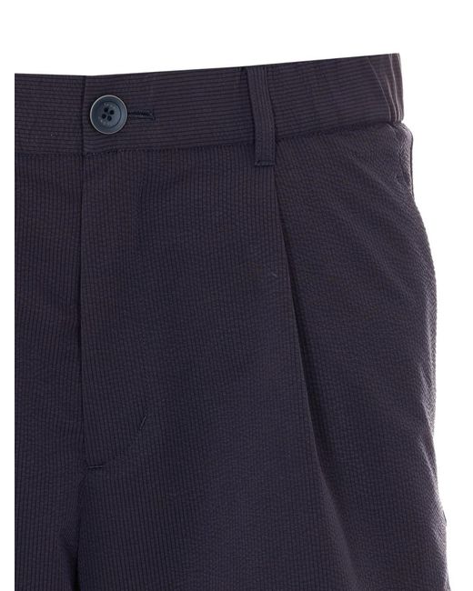 Short À Taille Élastiquée Herno pour homme en coloris Blue