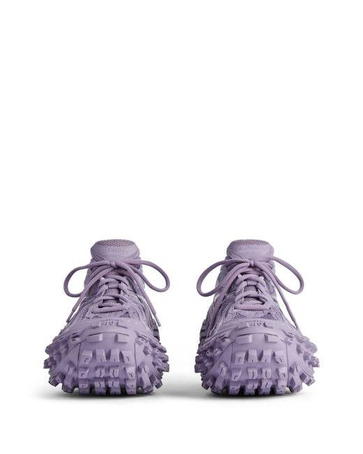 Balenciaga Purple Bouncer Sneakers mit dicker Sohle