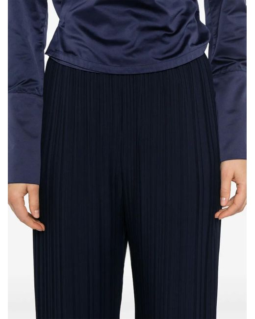 Lanvin Blue Pleated Trousers
