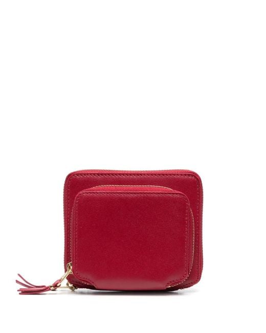 Comme des Garçons Red External-Pocket Leather Wallet