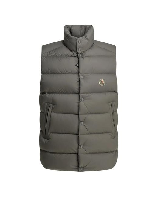 Moncler Gray Tibb Quilted Gilet for men