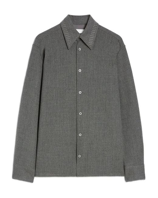 Jil Sander Gray Wool Shirt for men