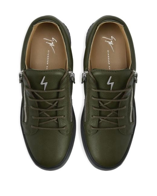 メンズ Giuseppe Zanotti Frankie レザースニーカー Green