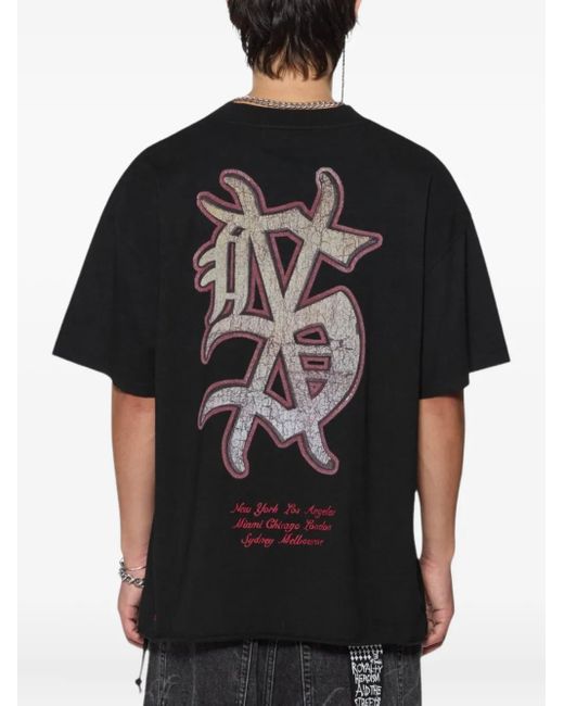Ksubi Black Playoff Ekcess T-Shirt for men