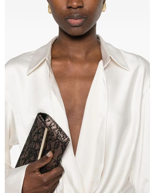 ANDAMANE White Cowl Neck Shirt
