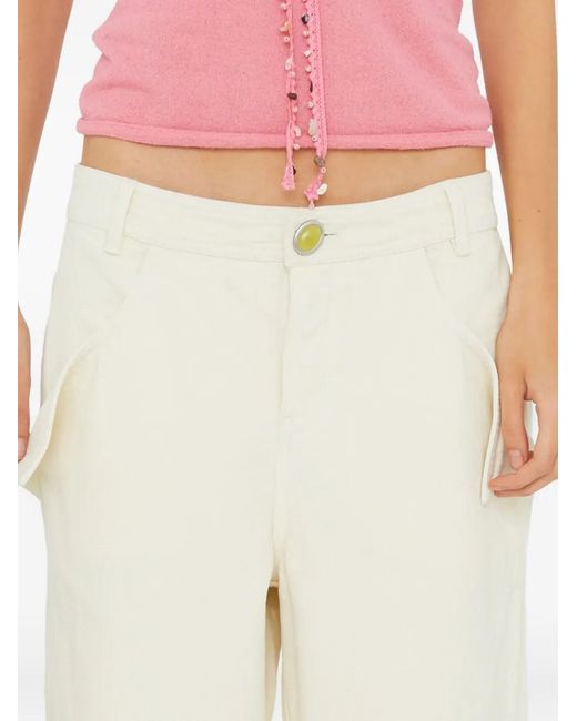 Christopher Esber Broek Met Knoopsluiting in het White