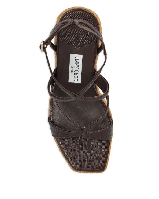 Jimmy Choo Metallic 110Mm Ayla Espadrilles