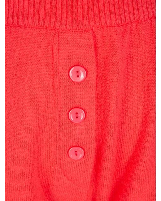 ELY ELY Red Short Matilda À Boutonnière
