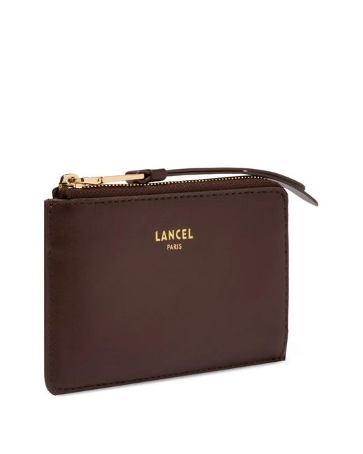 Lancel Brown Origami Zip Wallet