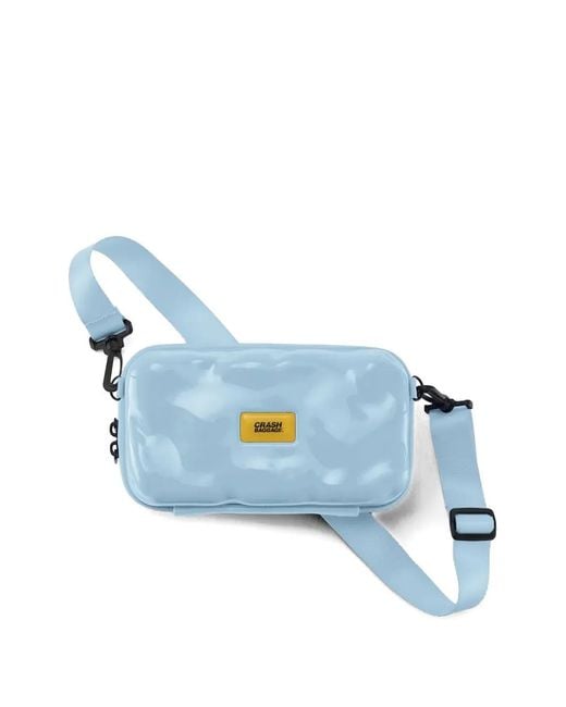 Crash Baggage Blue Mini Icon Hard-Case Clutch Bag