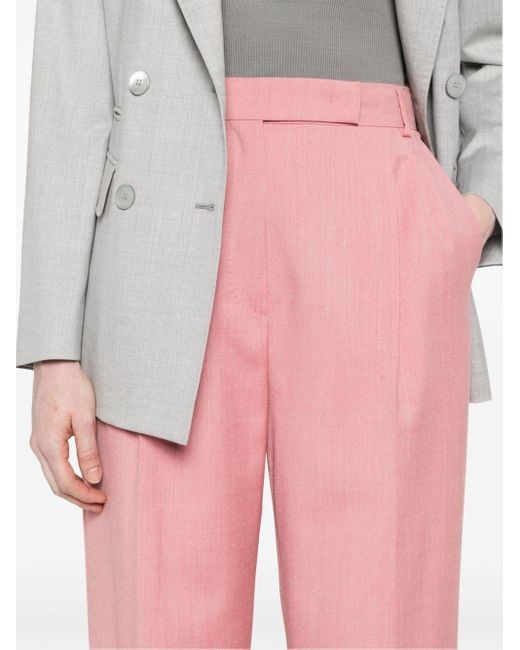 Pantalones de vestir Durante rectos Max Mara de color Pink
