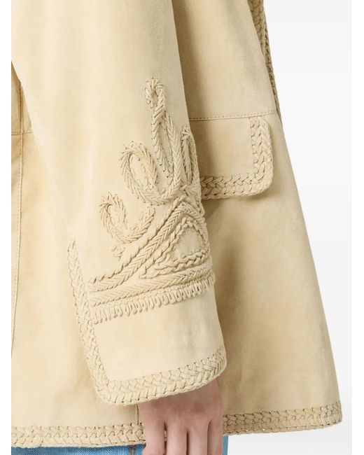 Ermanno Scervino レディース ナチュラル スエード ジャケットの通販は