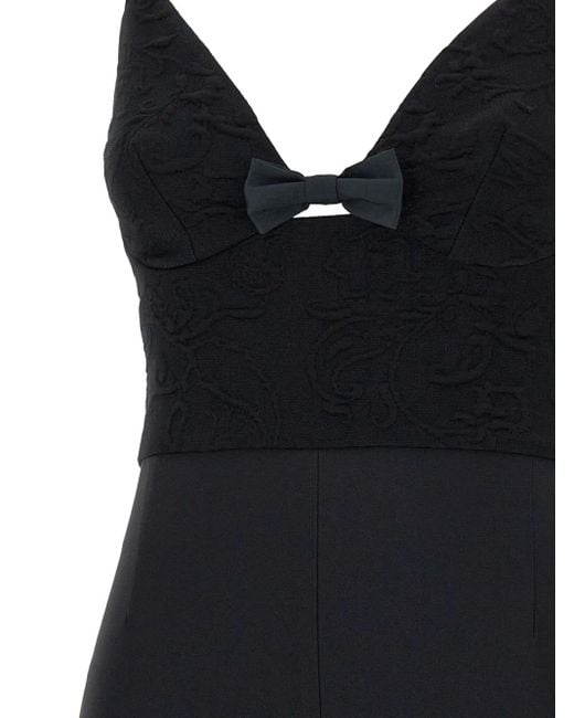 Elisabetta Franchi Stretch Playsuit in het Black