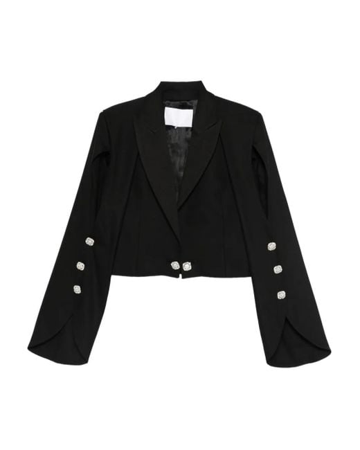 Costarellos Black Blazer mit steigendem Revers