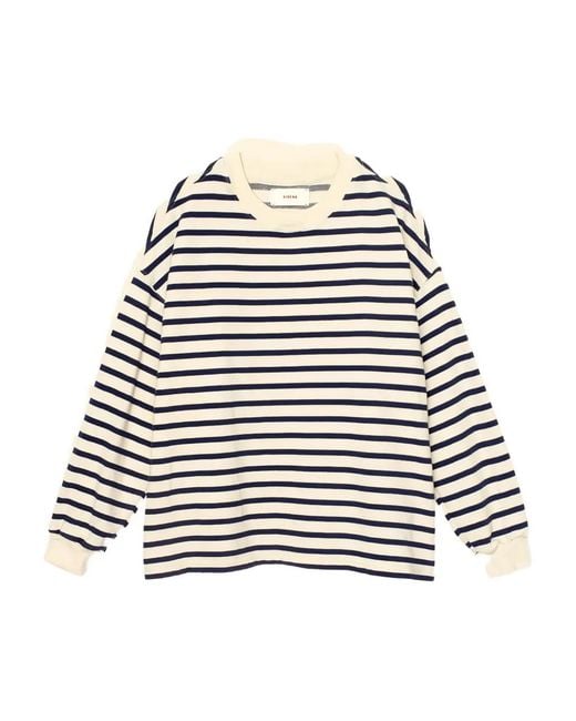Xirena White Honor Striped Sweatshirt