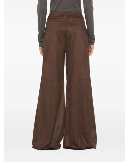 ELEH Brown Concealed-Fastening Trousers