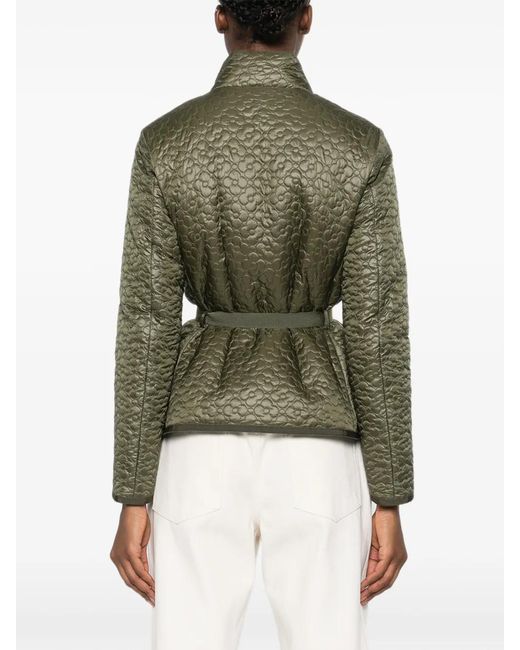 Moncler Green Polyamide Geranium Jacket