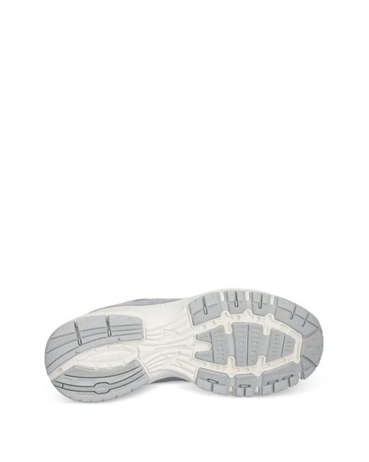 ARMANI EXCHANGE White Metallic Panelled Trainers