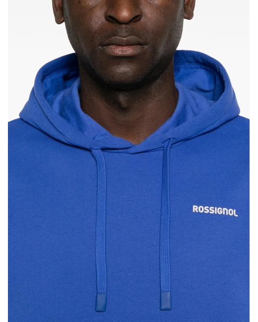 Rossignol Blue Logo-Print Hoodie for men
