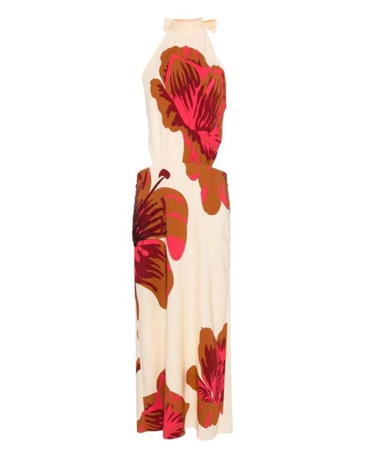 Vestido midi Best of Times Johanna Ortiz de color Red