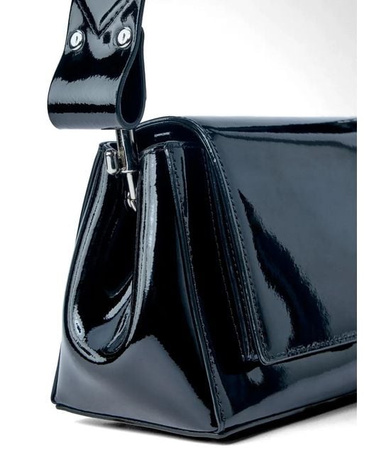 Vivienne Westwood Black Medium Hazel Orb-Plaque Shoulder Bag