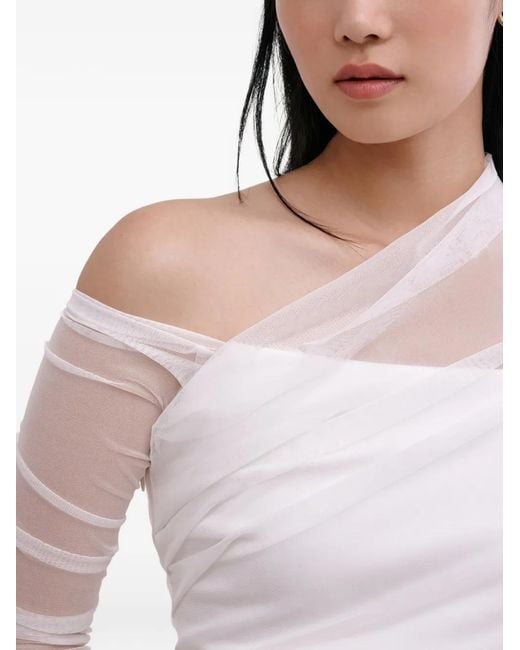 MARCELLA Gray Monroe Long-Sleeve Top