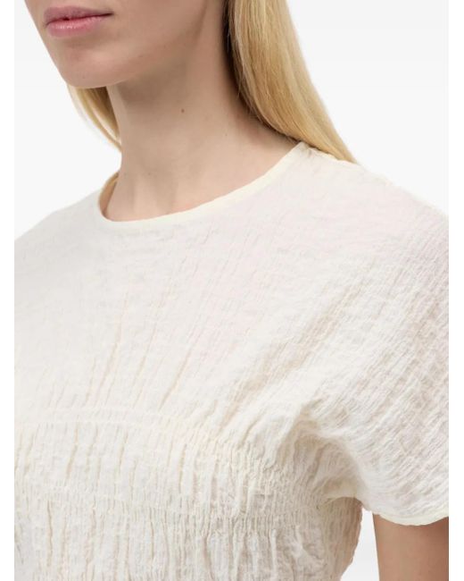 Camiseta fruncida Closed de color White