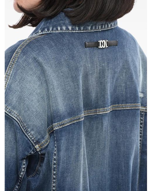 DSquared² Blue Icon Oversized Denim Jacket for men