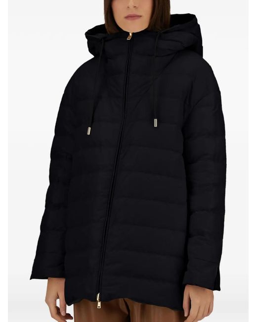 Herno Black Reversible Drawstring Hooded Parka