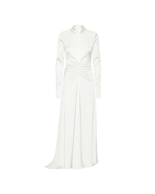 ROTATE BIRGER CHRISTENSEN White Robe À Manches Longues