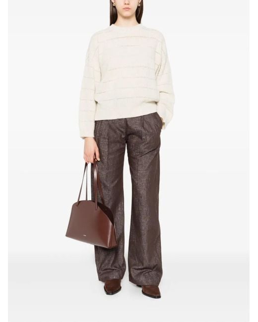 Brunello Cucinelli White Sweaters
