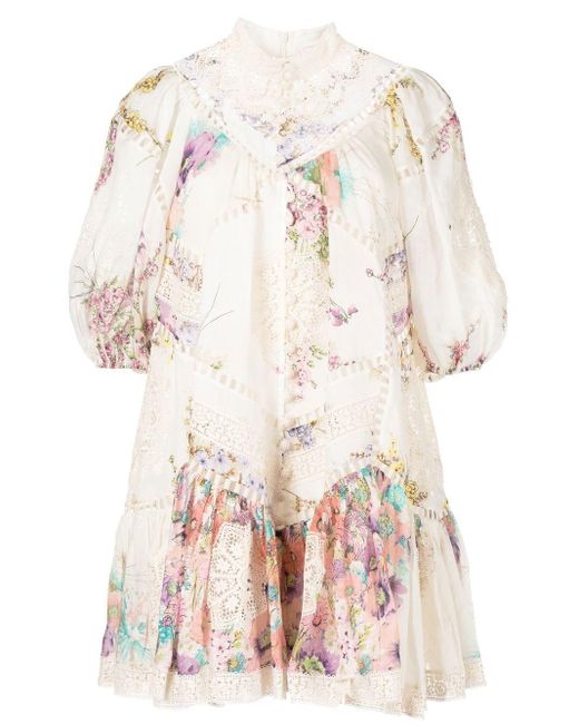 Zimmermann jude lace trim swing dress Clearance