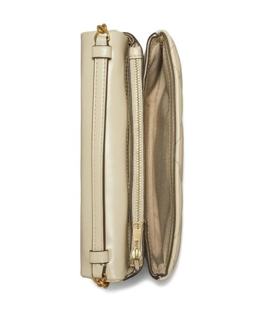 Tory Burch Natural Kira Diamond-Quilted Cross Body Bag