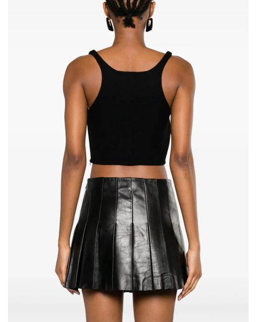 Ermanno Scervino Cropped Top in het Black