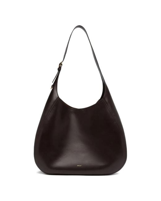 Bally Black Large Althea Leather Shoulder Bag
