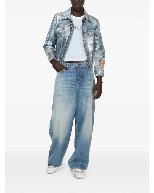 Acne Blue Loose Fit Jeans