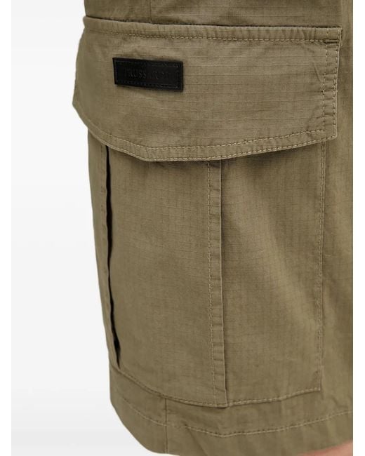 Trussardi Natural Cargo Pocket Shorts for men