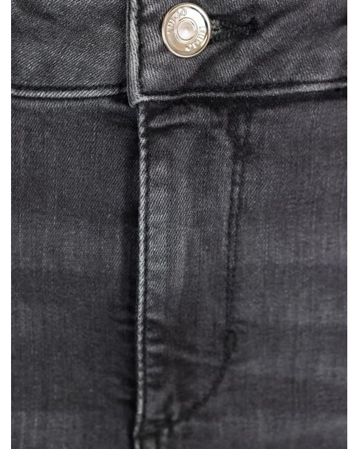 Liu Jo Blue Logo-Plaque Jeans