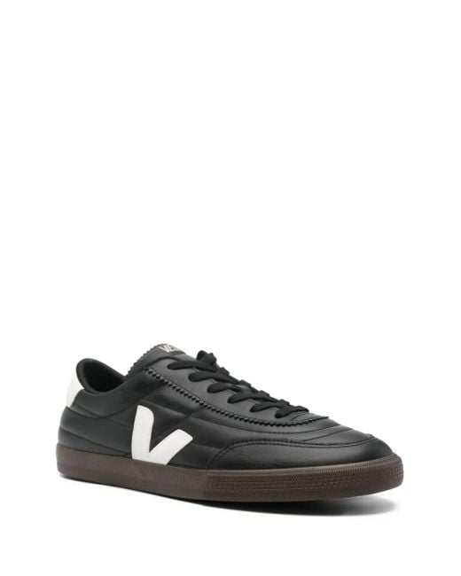 Veja Black Logo-patch Sneakers for men