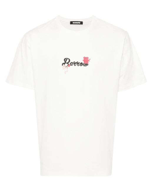 Camiseta con ilustración estampada Barrow de color White