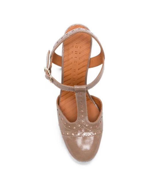 Chie Mihara Pink Pumps Mit Budapestermuster