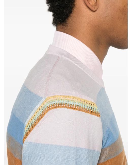 Paul Smith Gestreifter Pullover in Blue für Herren