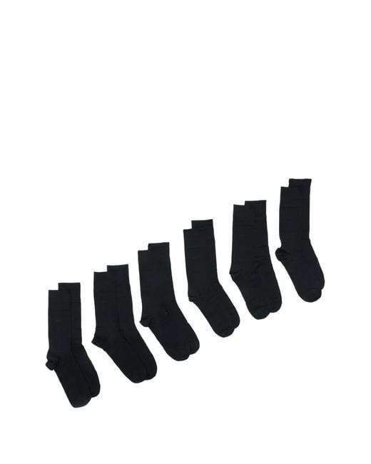 CDLP White Lot De Six Paires De Chaussettes À Logo Imprimé for men